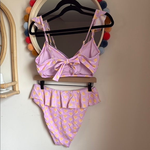 Stoney Clover Lane x Target Pink and Yellow Heart Bikini Set - Picture 6 of 9